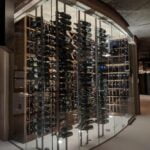 glass furniture wine rack